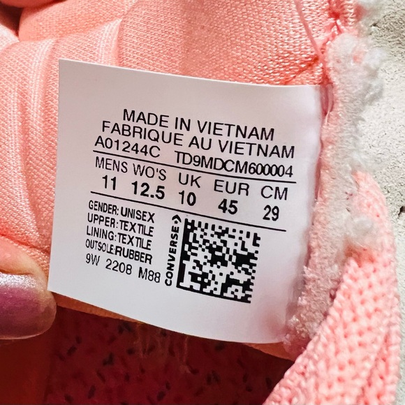 Converse All Star prototype cx A01244c shoes unixex mens Size 11 womens 12.5 - Picture 8 of 8